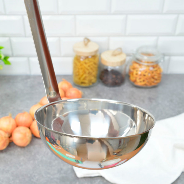 Ложка разливательная 330 мл "Chef" ТМ Appetite (нержавеющая сталь) Ложка разливательная 330 мл "Chef" ТМ Appetite (нержавеющая сталь)