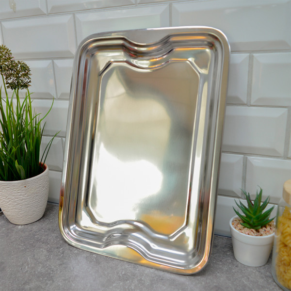 HE2418-38 Поднос прямоугольный (нержавеющая сталь) HE2418-38 Поднос прямоугольный (нержавеющая сталь)