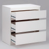 Комод "Кастор" 3 ящика (белый)