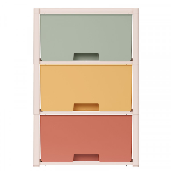 Комод "Колорит" цветной 3-х секционный Комод "Колорит" цветной 3-х секционный