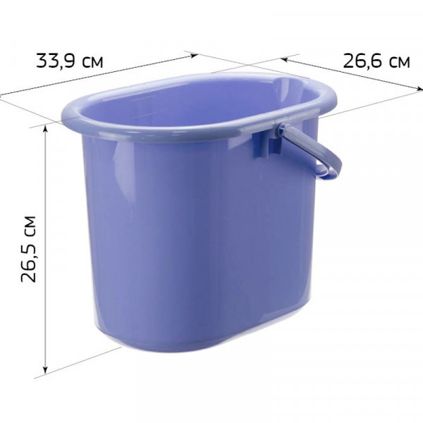МП2422 Ведро овальное 11л.сиреневый МП2422 Ведро овальное 11л.сиреневый