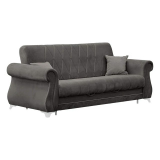 Диван "Бриз 2" (Ameli 12 (серый велюр)) Диван "Бриз 2" (Ameli 12 (серый велюр))