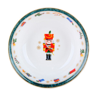 Салатник 20см/950мл YQ25002 Щелкунчик и мышиный король, зеленый