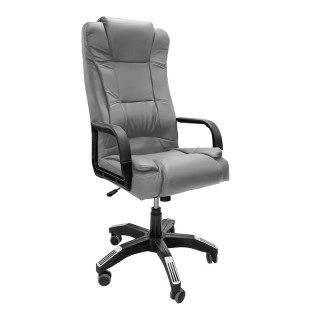 Кресло "Мажор Z" (гоб/кзам, подл.пл.Сенатор с м.эл., крест.пл.d 680, ДДС, кол JL) кзам110 серый+ДДС