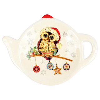 Подставка для чайного пакетика п/уп ZFC090-51 Owl Christmas