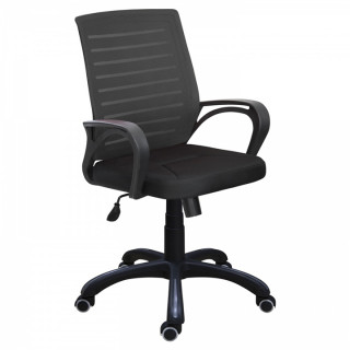 Кресло мод.МИ-6 (сид.ортопед) подл.209,крест.680 м/п рк, черный