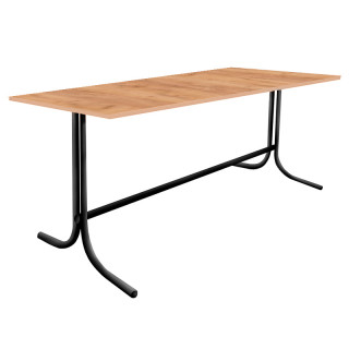 Стол 1800х800 (L-образн. каркас, 16 мм, цв.Люкс) Дуб золотой