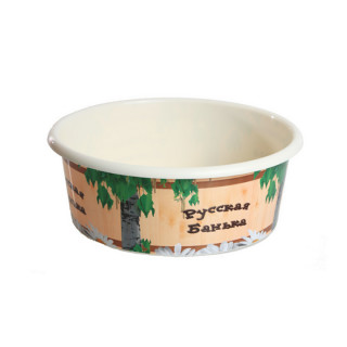 Таз "Русская банька" 20л М2560