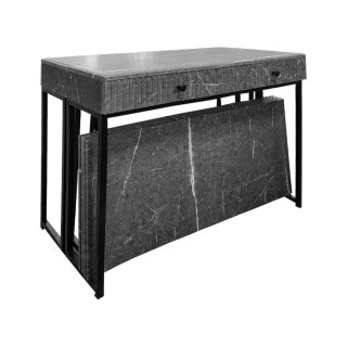 Стол трансформер консоль МДФ (серый)