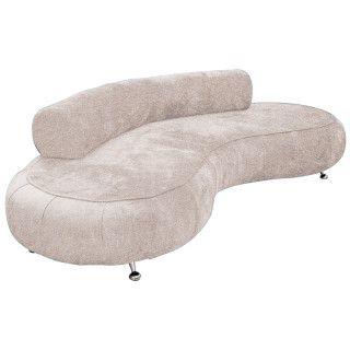 Диван Волна "3" (кзам/гобелен (Эконом)) бежевый (Bravo natural)