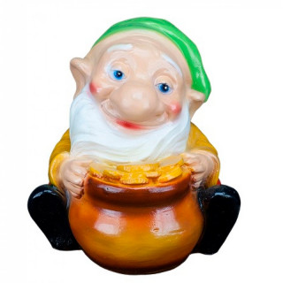 арт.307 Копилка "Гном с горшочком" (200*220мм)