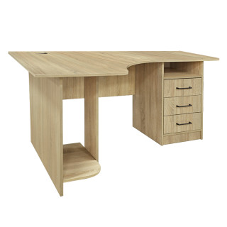 Кул-004 Стол эргономичный  1600*1000*750 Н 32 мм стандартные цвета дуб сонома