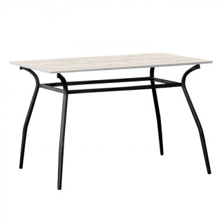 Стол S-образн.каркас (1200*800 столешница 16 мм цв. люкс) Дуб крафт белый