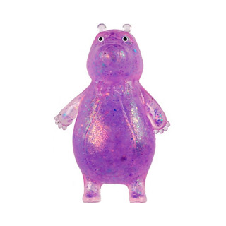 Антистресс-мялка "Бегемот" внутри блёстки, 12х7 см Антистресс-мялка "Бегемот" внутри блёстки, 12х7 см
