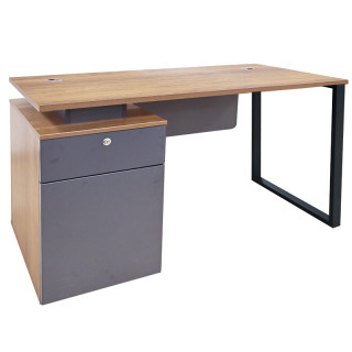 Стол 1200*600*750 мод OZ9116120000ST (коричн.дуб /темно-сер.)