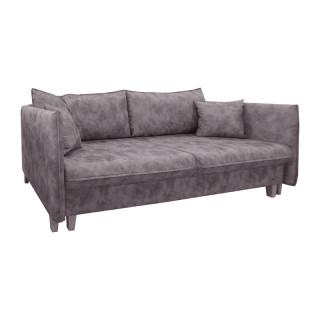 Диван "Гранд "3" (гоб.stock) с подушками ZW серый