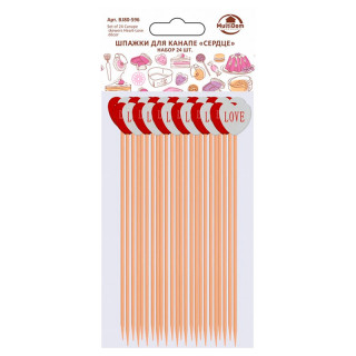 Шпажки для канапе "Сердце". Набор 24 шт. BJ80-596
