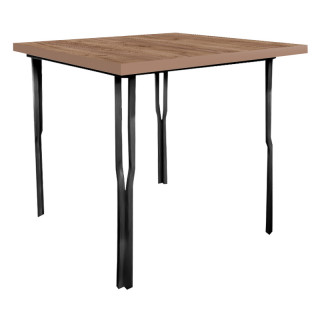 Стол Y-образн.каркас (800*800 столешница F цв.Люкс) дуб крафт табачный