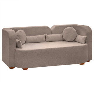 Диван Вуди "3" (гобелен Эконом) светло-коричневый (Bravo cocoa)