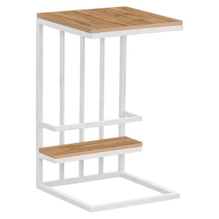 Столик Кипер (390*390 столешница 16 мм + 390*120 столешница 16 мм цв.Люкс) дуб вотан