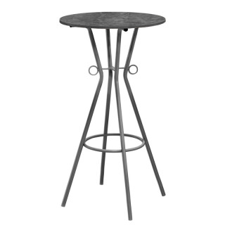 Стол барный "Верди" (цв.каркас D-600 столешница 16 мм цв.Люкс) Бетон темный