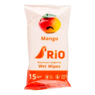 Влажные салфетки RIO Фрукты 15 шт (шоу-бокс)