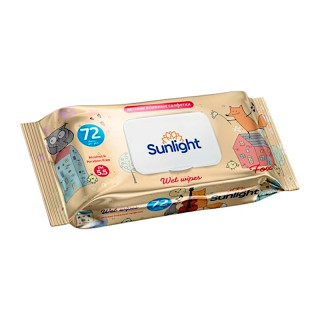 Влажные салфетки SUNLIGHT Standard Лиса 72 шт