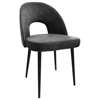 Стул Селин (спинка пласт.) цв.каркас (гоб.stock (только Velutto, Goya)) NOEL GRAFIT