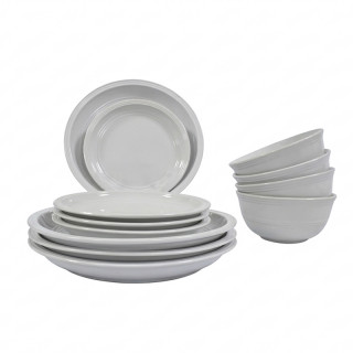 Набор посуды (фарфор ) из 12 предметов (12тарелок) 12PCS-L4