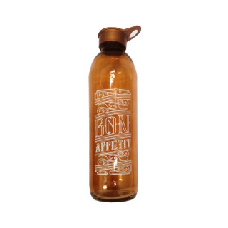 Бутылка для воды 1 л с принтом-White Bon Appetit мод.111756-145 (Турция)