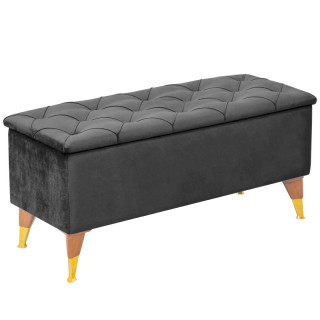 Пуфик-сундук "Нинель" (гоб.stock) Тёмно-серый