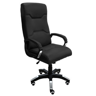 Кресло Шери кзам АОД подл.пл.818/1 (кзам),крест.пл.d680 м/п, ДДС, кол JL кзам1 пу чёрный+ддс чёрный