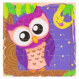 Деревянная игрушка. Пазл-рамка "Совёнок" ИД-0134