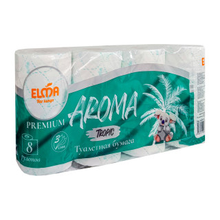 Туалетная бумага Elma TROPIC (Аrоmа) 8 шт. 3-х слойная