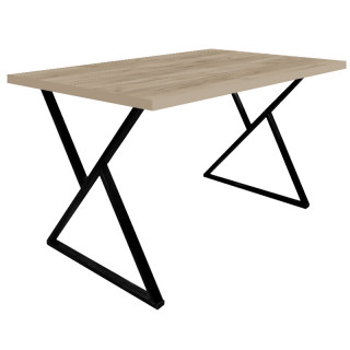 Стол Миссони (1600х800 столешница F цв.Люкс) Дуб крафт серый Стол Миссони (1600х800 столешница F цв.Люкс) Дуб крафт серый