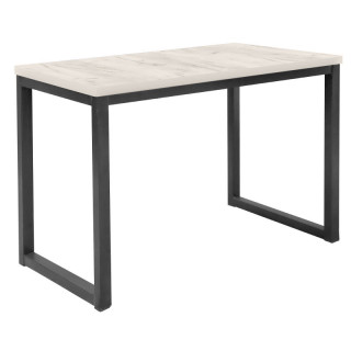 Стол офисный (тр.40*40) (1200*800 столешница F цв.Люкс) дуб крафт белый