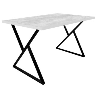 Стол Миссони (1600х800 столешница F цв.Люкс) Бетон светлый