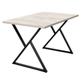 Стол Миссони (1200*800 столешница F цв.Люкс) дуб крафт белый