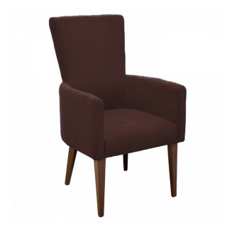 Кресло "Марлен" цв.каркас (Кожзам АОД/ГОБ.Stock) коричневый