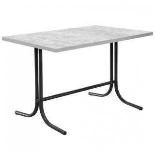 Стол L-образн.каркас (1400х800 столешница F цв.Люкс) Бетон светлый