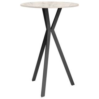 Стол Шуақ барный (D-700 столешница 16 мм цв.Люкс) дуб крафт белый