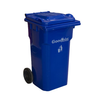 Мусорный бак "Goodbin" 120 л на колесах (синий)