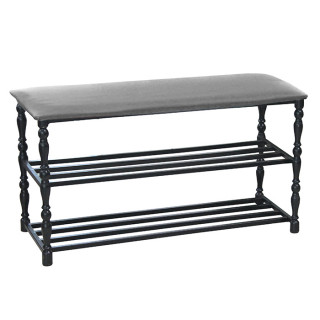 Подставка для обуви с мягким элементом (вальцованная труба) светло-серый