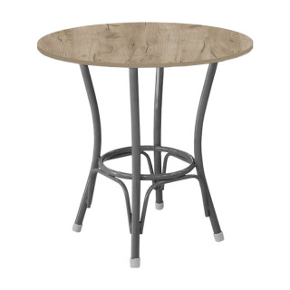 Стол Лавр (D-800 столешница 16 мм цв.Люкс) Дуб крафт серый Стол Лавр (D-800 столешница 16 мм цв.Люкс) Дуб крафт серый