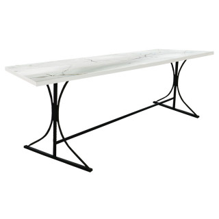 Стол "Хариет" 1800х800 (мрамор белый)